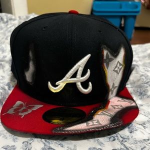 Custom made Fitted hat. Brand new Never worn